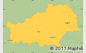 Savanna Style Simple Map of Homyel', single color outside