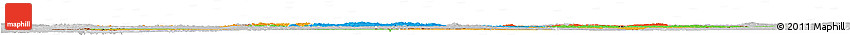 Political Horizon Map of Belarus, lighten, desaturated