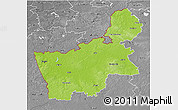 Physical 3D Map of Hrodna, desaturated