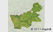 Satellite 3D Map of Hrodna, lighten