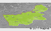 Physical Panoramic Map of Hrodna, desaturated
