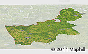 Satellite Panoramic Map of Hrodna, lighten