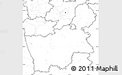 Blank Simple Map of Hrodna, no labels