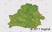 Satellite Map of Belarus, cropped outside