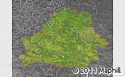 Satellite Map of Belarus, desaturated