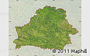 Satellite Map of Belarus, lighten