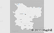 Gray 3D Map of Minsk, single color outside