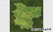 Satellite 3D Map of Minsk, darken