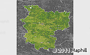 Satellite 3D Map of Minsk, desaturated