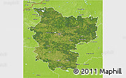 Satellite 3D Map of Minsk, physical outside