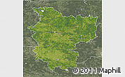 Satellite 3D Map of Minsk, semi-desaturated