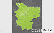 Physical Map of Minsk, darken, desaturated
