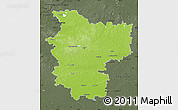 Physical Map of Minsk, darken, semi-desaturated
