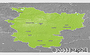 Physical Panoramic Map of Minsk, desaturated