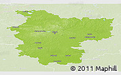 Physical Panoramic Map of Minsk, lighten