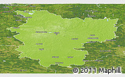 Physical Panoramic Map of Minsk, satellite outside