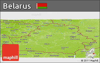 Physical Panoramic Map of Belarus