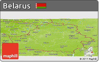 Physical Panoramic Map of Belarus