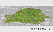 Satellite Panoramic Map of Belarus, lighten, desaturated