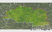Satellite 3D Map of Vitsyebsk, semi-desaturated