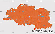 Political Map of Vitsyebsk, cropped outside