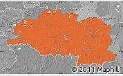 Political Map of Vitsyebsk, desaturated