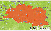 Political Map of Vitsyebsk, physical outside