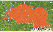 Political Map of Vitsyebsk, satellite outside