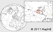 Blank Location Map of Brussel