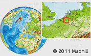 Physical Location Map of Brussel