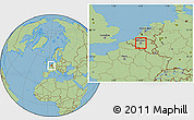 Savanna Style Location Map of Brussel