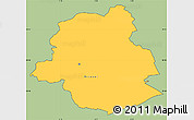 Savanna Style Simple Map of Brussel, cropped outside