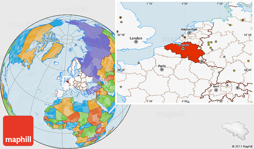 belgium political map