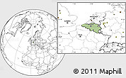 Savanna Style Location Map of Belgium, blank outside