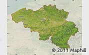 Satellite Map of Belgium, lighten