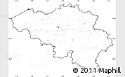 Blank Simple Map of Belgium, cropped outside, no labels