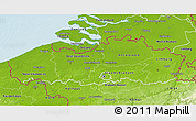 Physical 3D Map of Vlaanderen