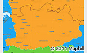 Political Simple Map of Antwerpen