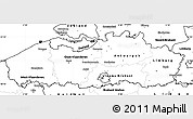 Blank Simple Map of Vlaanderen