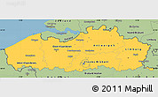 Savanna Style Simple Map of Vlaanderen