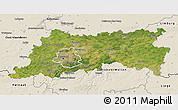 Satellite 3D Map of Vlaams Brabant, shaded relief outside