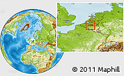 Physical Location Map of Vlaams Brabant, within the entire country