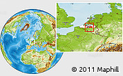Physical Location Map of Vlaams Brabant, highlighted parent region