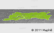 Physical Panoramic Map of Vlaams Brabant, desaturated