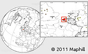 Blank Location Map of West-Vlaanderen, highlighted country