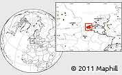 Blank Location Map of West-Vlaanderen, highlighted parent region