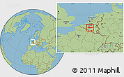 Savanna Style Location Map of Brabant Wallon