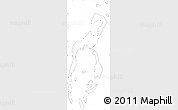 Blank Simple Map of Islas Turneffe
