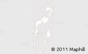 Classic Style Simple Map of Islas Turneffe, cropped outside