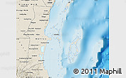 Shaded Relief Map of Belize